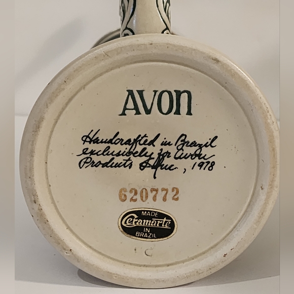 1978 Avon Lidded Ceramic Beer Stein Point English Setter Strike Rainbow Trout - Picture 7 of 7